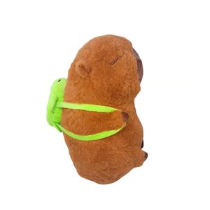 Juguete Peluche Capibara Con Mochila Tortuga 30cm Infantil