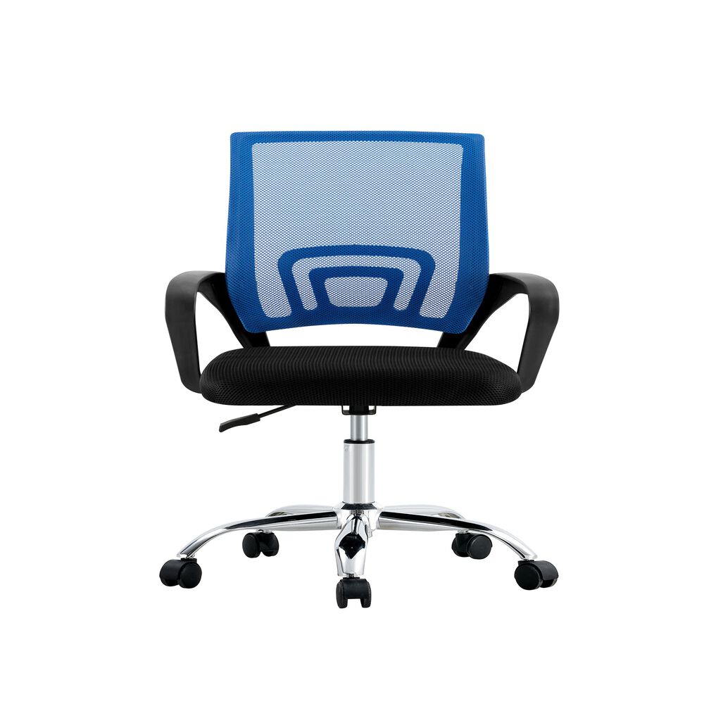 Silla De Oficina Ejecutiva Nueva York Ergonomica Respaldo Malla Azul Bm-520mb Arthome image number 1.0