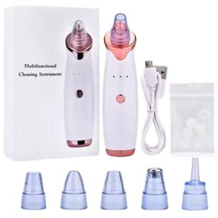 Extractor Imperfecciones Faciales Bomba Vac&iacute;o 15cm Cabezales