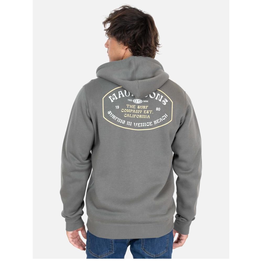 Polerón Liso Con Cierre Cuello Redondo Con Capucha Hombre Maui And Sons image number 2.0