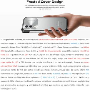 Doogee Blade 10 Power: Rugged Ip68, Android 14, 50mp, 10.300mah