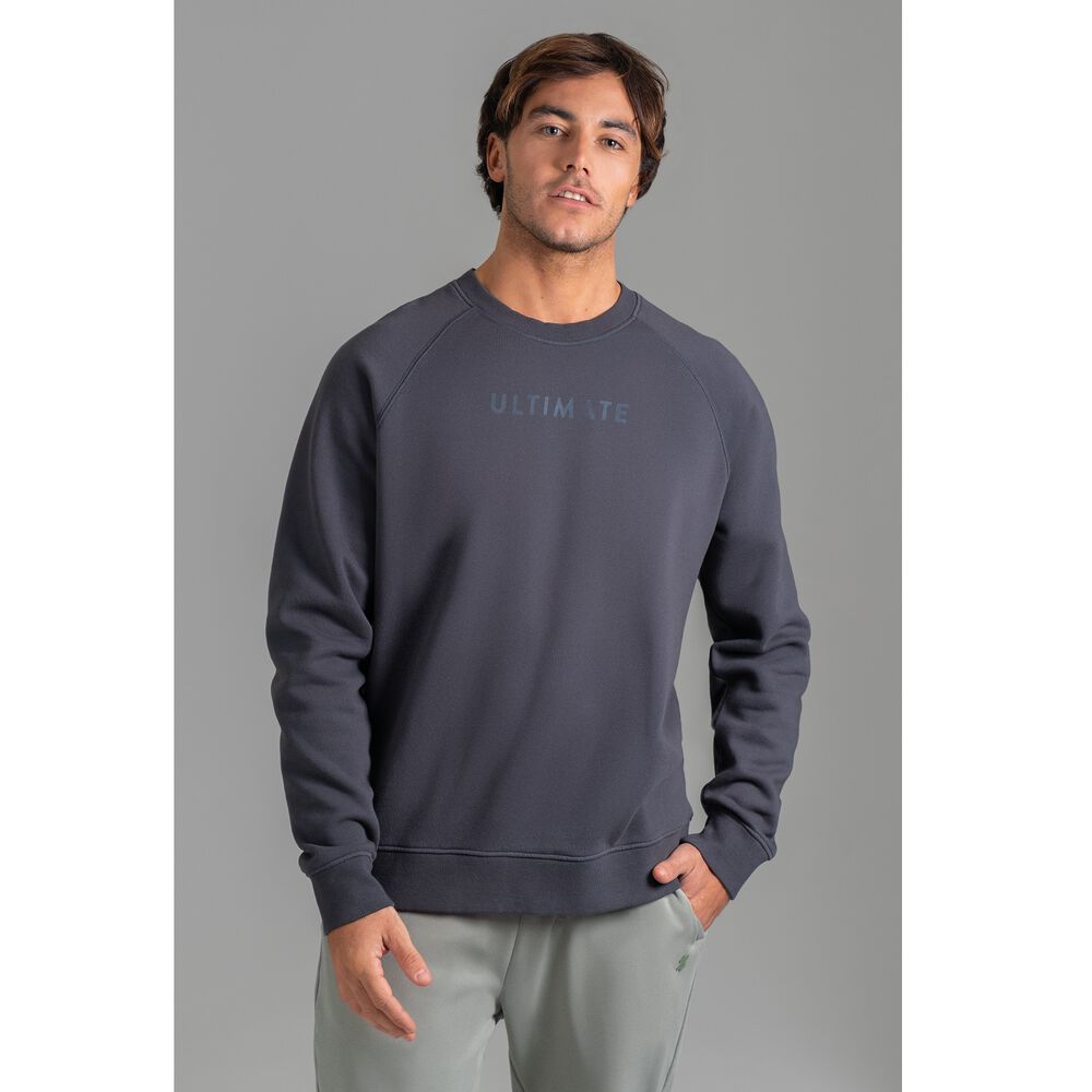 Ultimate Crew Raglan Hombre Dark Grey - L image number 0.0