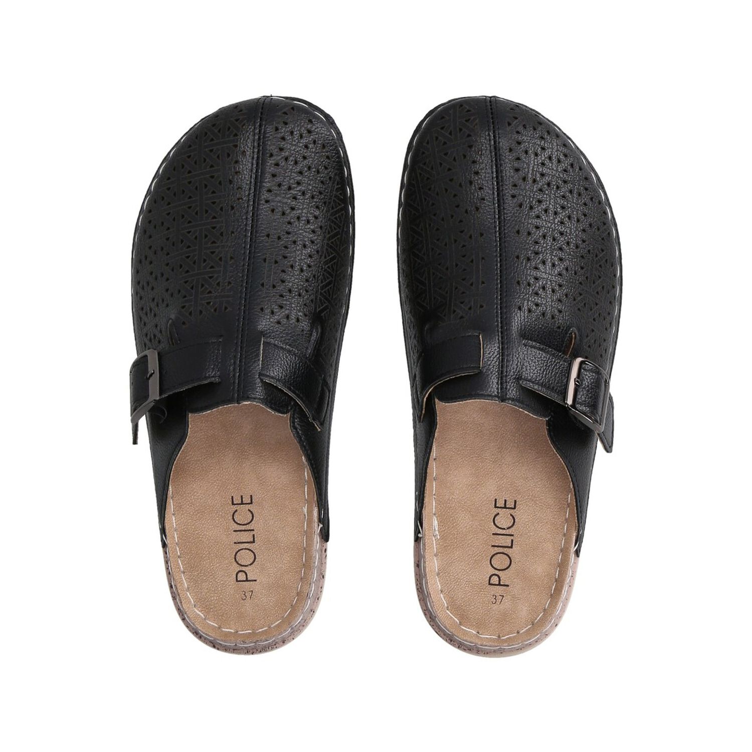 Zueco Mujer Negro/camel Marina Police image number 1.0