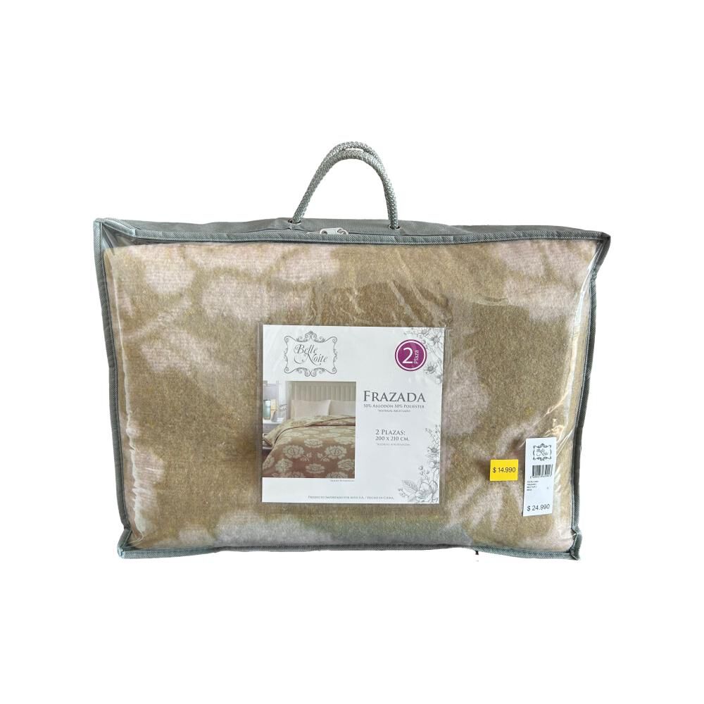 Frazada Belle Noite Reci Flor / 2 Plazas image number 2.0