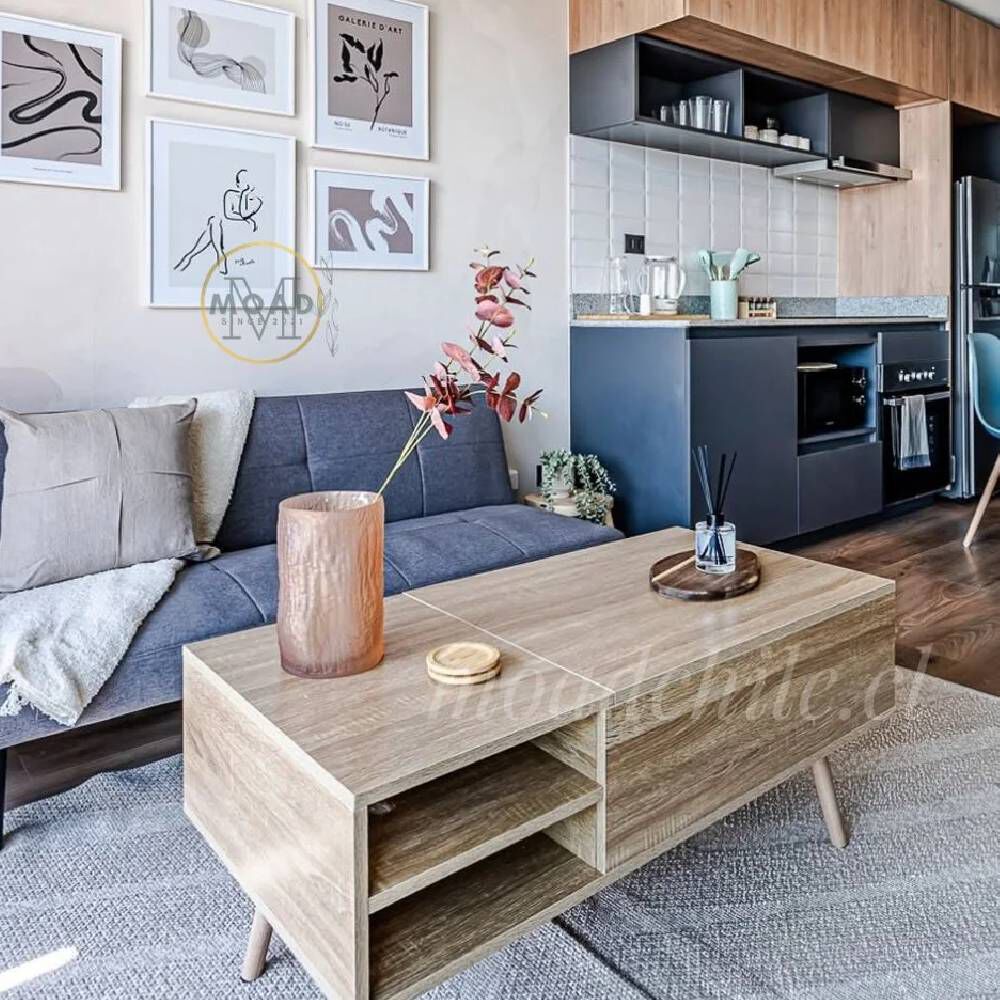 Mesa De Centro Elevable Para Living Madera image number 3.0