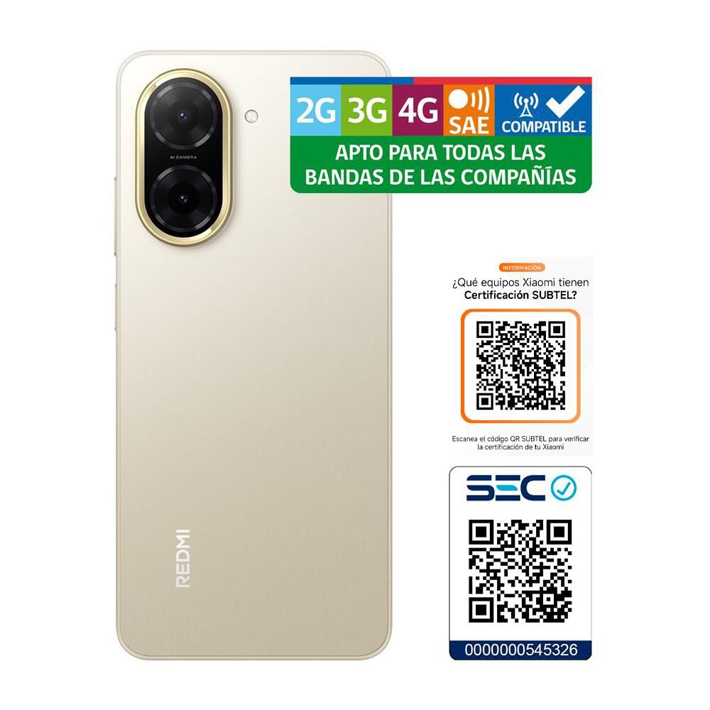 Smartphone Xiaomi Redmi A5 / 64 GB / Dorado / Liberado image number 7.0
