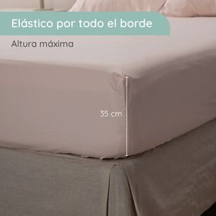 Sabanas Colch&oacute;n Super King Microfibra 300 Hilos Rosado