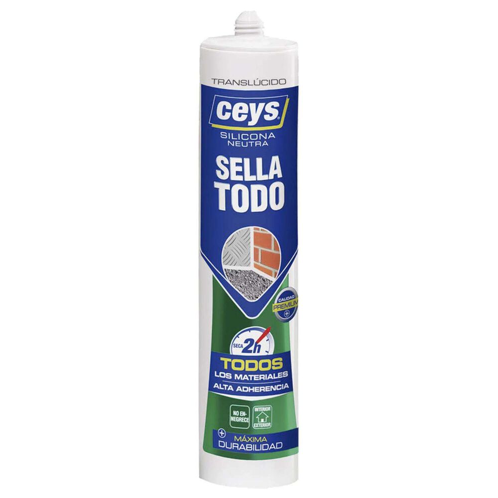 Silicona Neutra Sellatodo Transparente 280ml - Ceys image number 0.0
