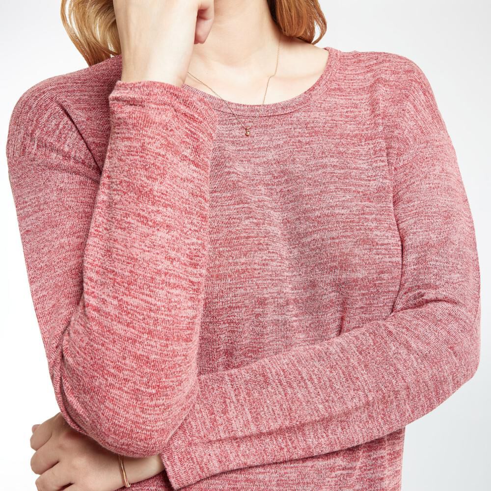 Sweater Liso Básico Regular Cuello Redondo Mujer Geeps image number 4.0