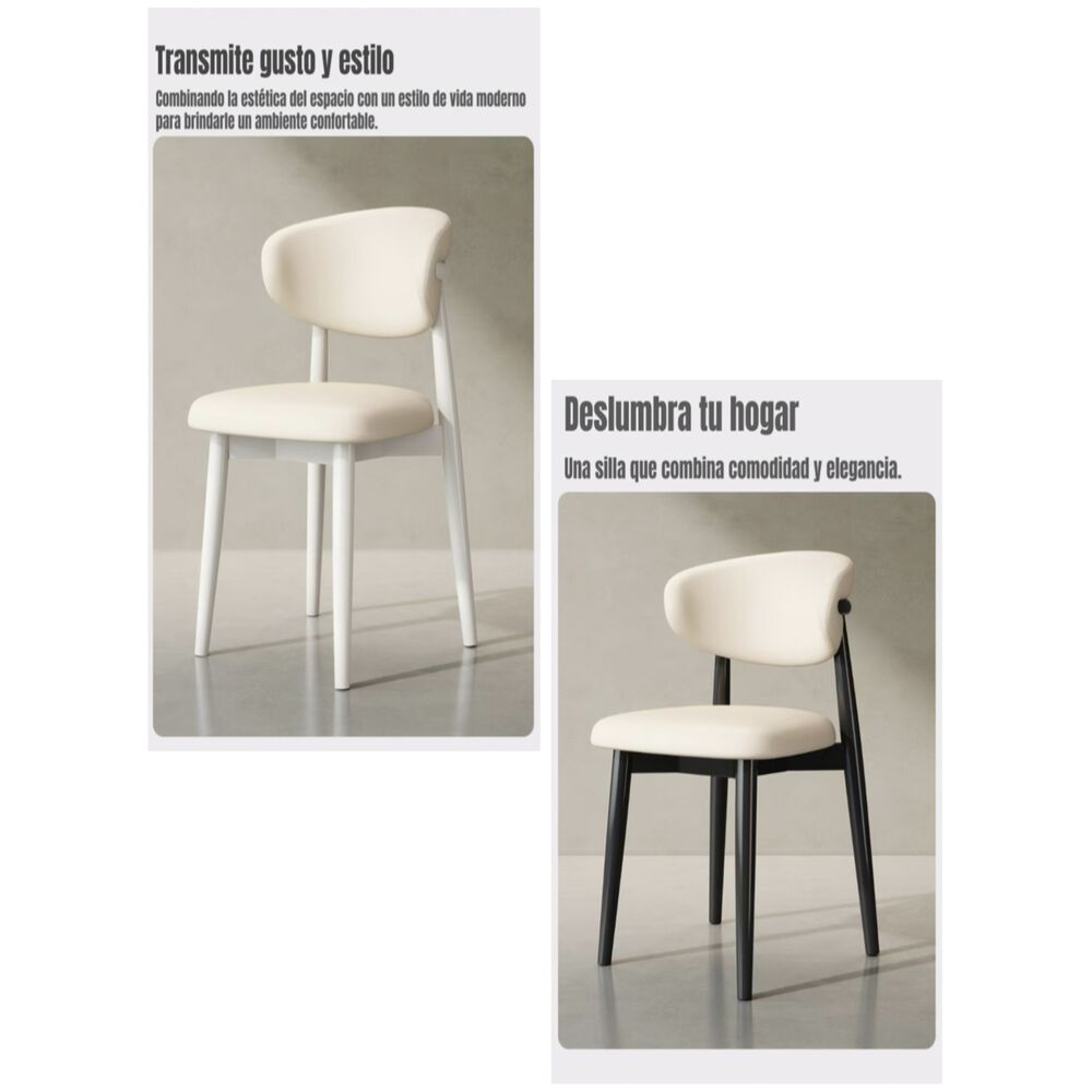 Pack 4 Sillas De Comedor Madera Caf&eacute; Ankara image number 2.0