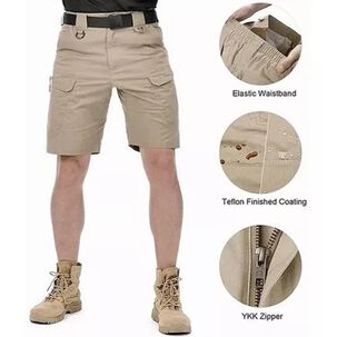 Impermeable Policía Militar Táctica Pantalones Cortos, Ix7