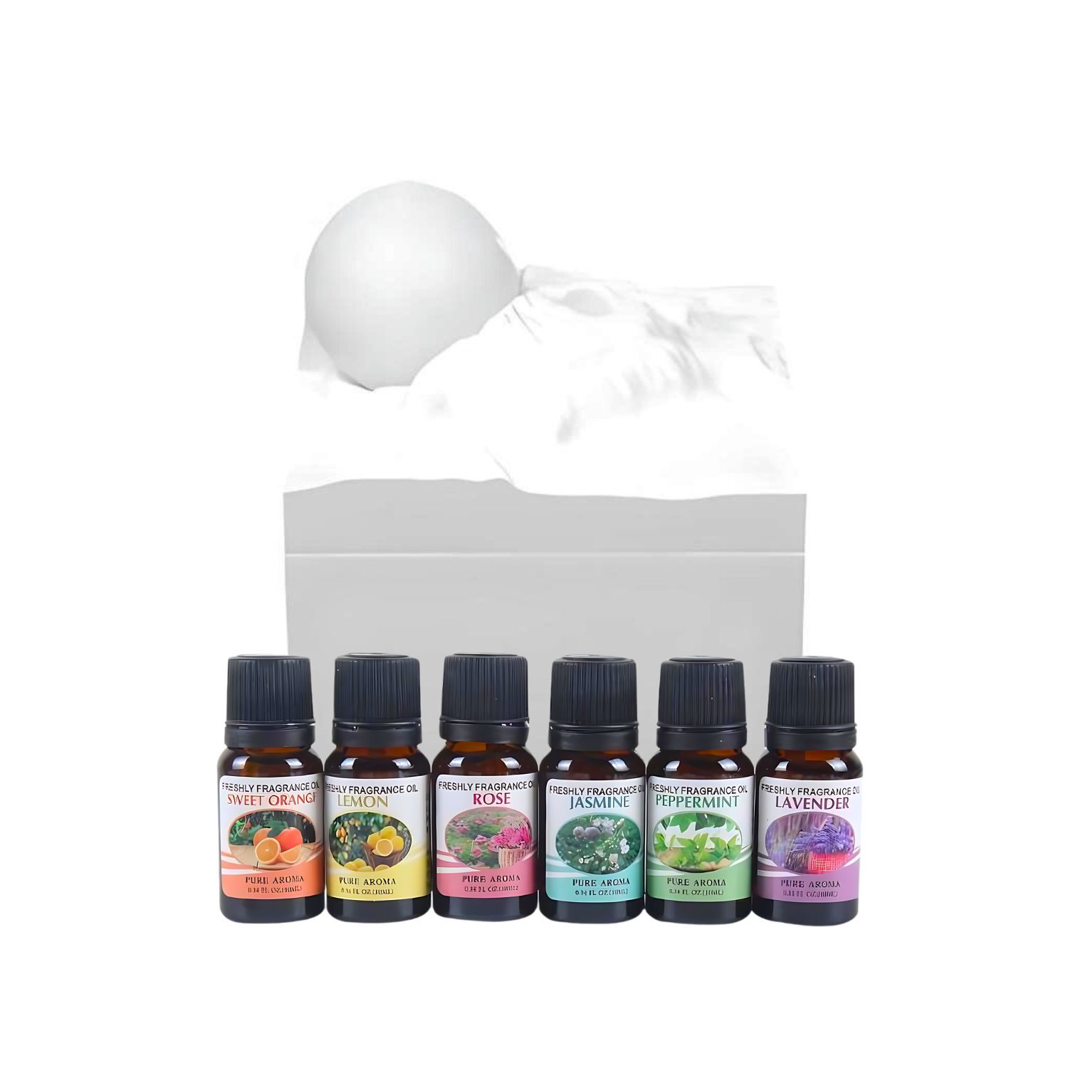 Pack Humidificador Dise&ntilde;o Luna Blanca + 6 Esencias image number 1.0