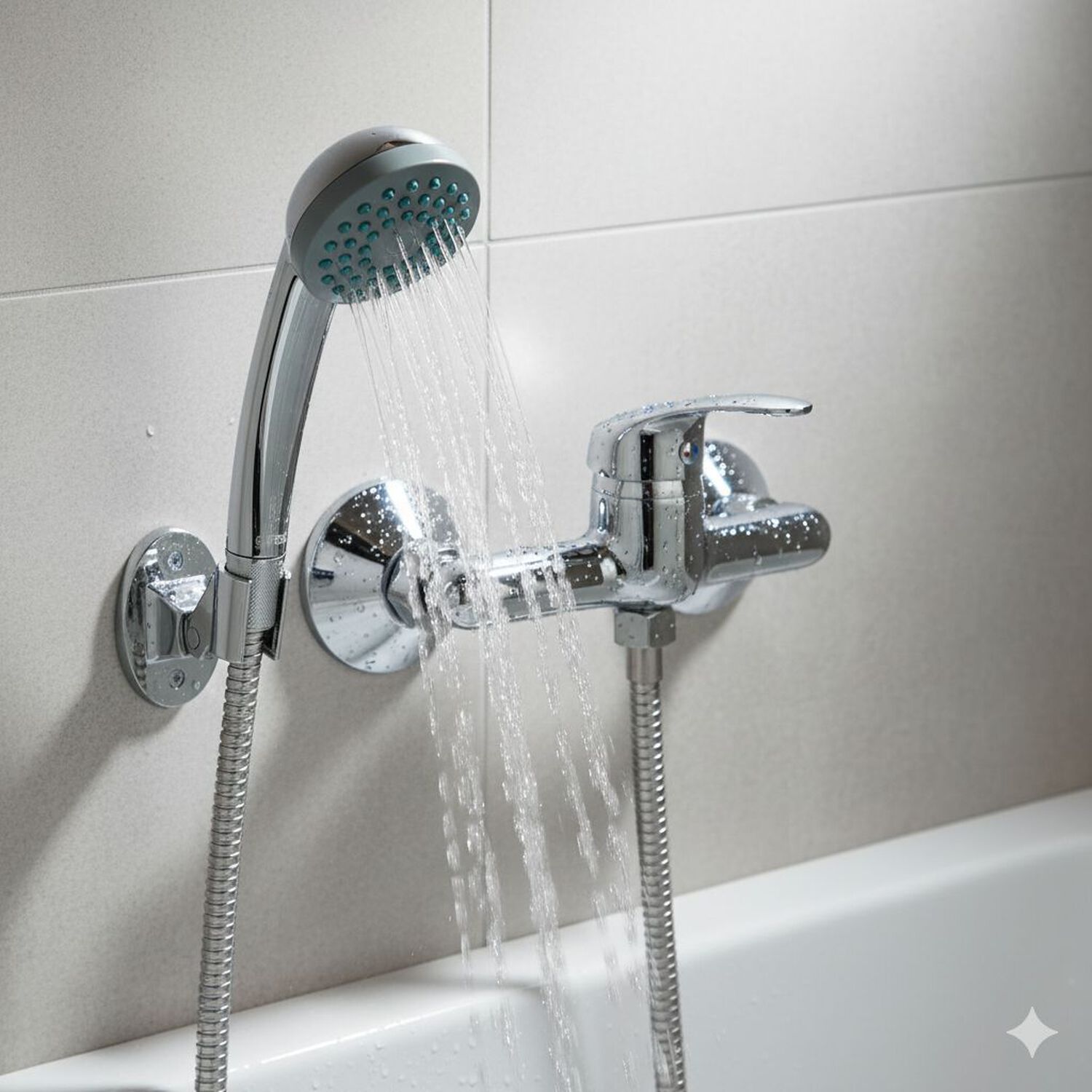 Monomando Llave Grifo Para Ducha Modelo Ornella Stretto Color Cromo image number 2.0
