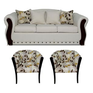 Juego De Living Elegant Detail Bartulcci / 5 Cuerpos
