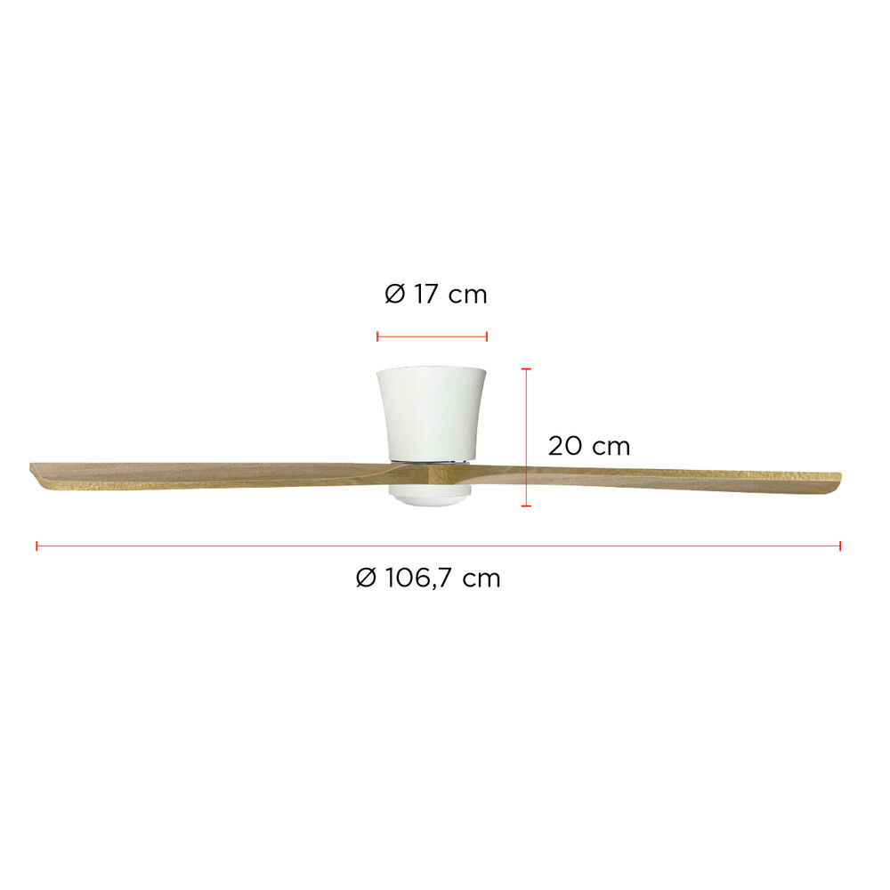 Ventilador De Techo Faro Natural Con Luz Led 3 Colores 42 Primaterm image number 1.0