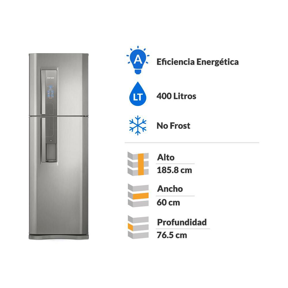 Refrigerador Top Freezer Fensa DW44S / No Frost / 400 Litros / A image number 1.0