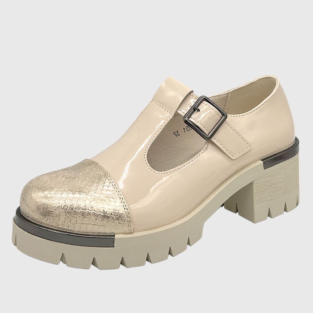 Zapato Para Mujer Con Taco Bajo Mary Jane Blanco image number 0.0