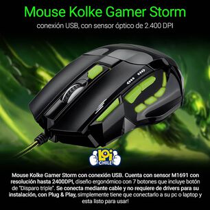 Mouse Gamer Kolke Storm Led Multicolor