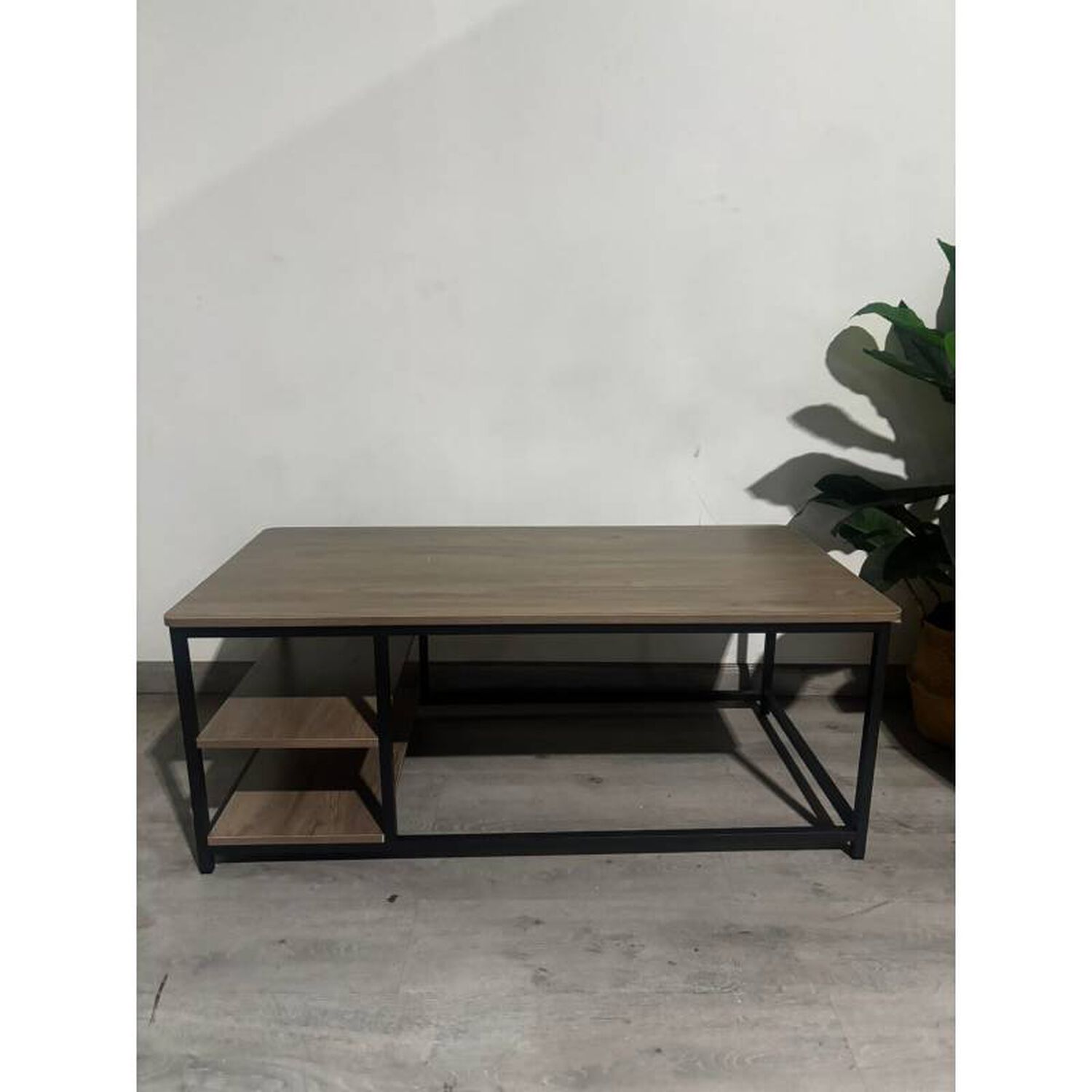 Mesa De Centro Bego&ntilde;a Rectangular Melamina Estructura Met&aacute;lica image number 0.0