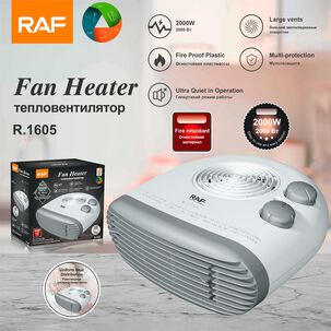 Calefactor De Ventilador Portátil Silencioso 9x25x27cm