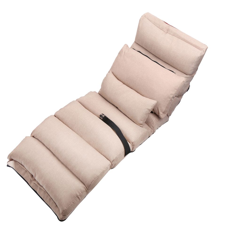 Cojín Puf Sofá Reclinable Multifuncional Beige image number 0.0