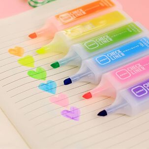 Set 6 Resaltadores Fluorescentes Variados Papeleria Creativa