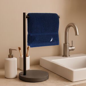 Toalla De Cara Signature Nautica 100% Algod&oacute;n 33x33cm Premium Azul Marino