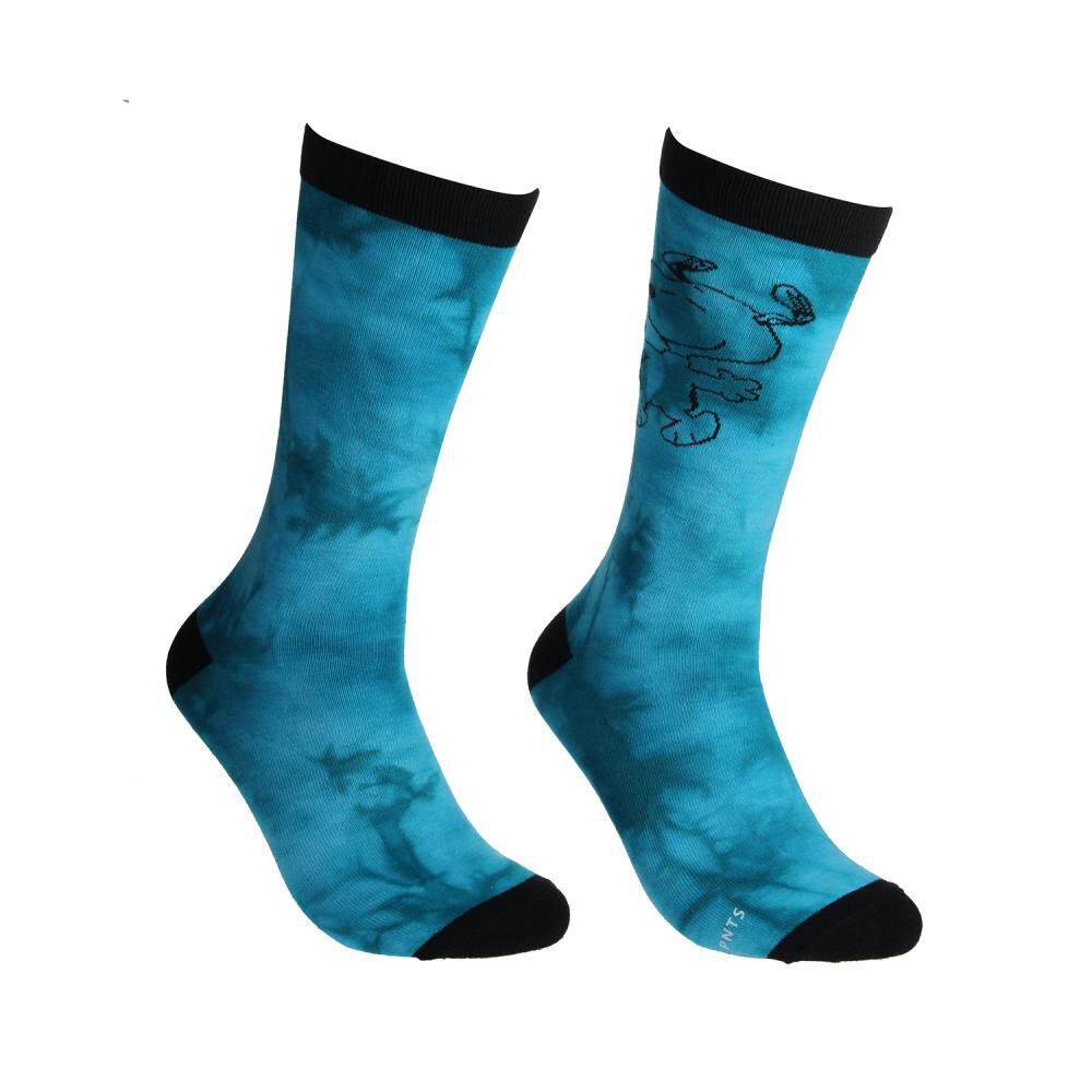 Pack Calcetines Mujer Largo Tie Dye Snoopy / 2 Pares image number 1.0