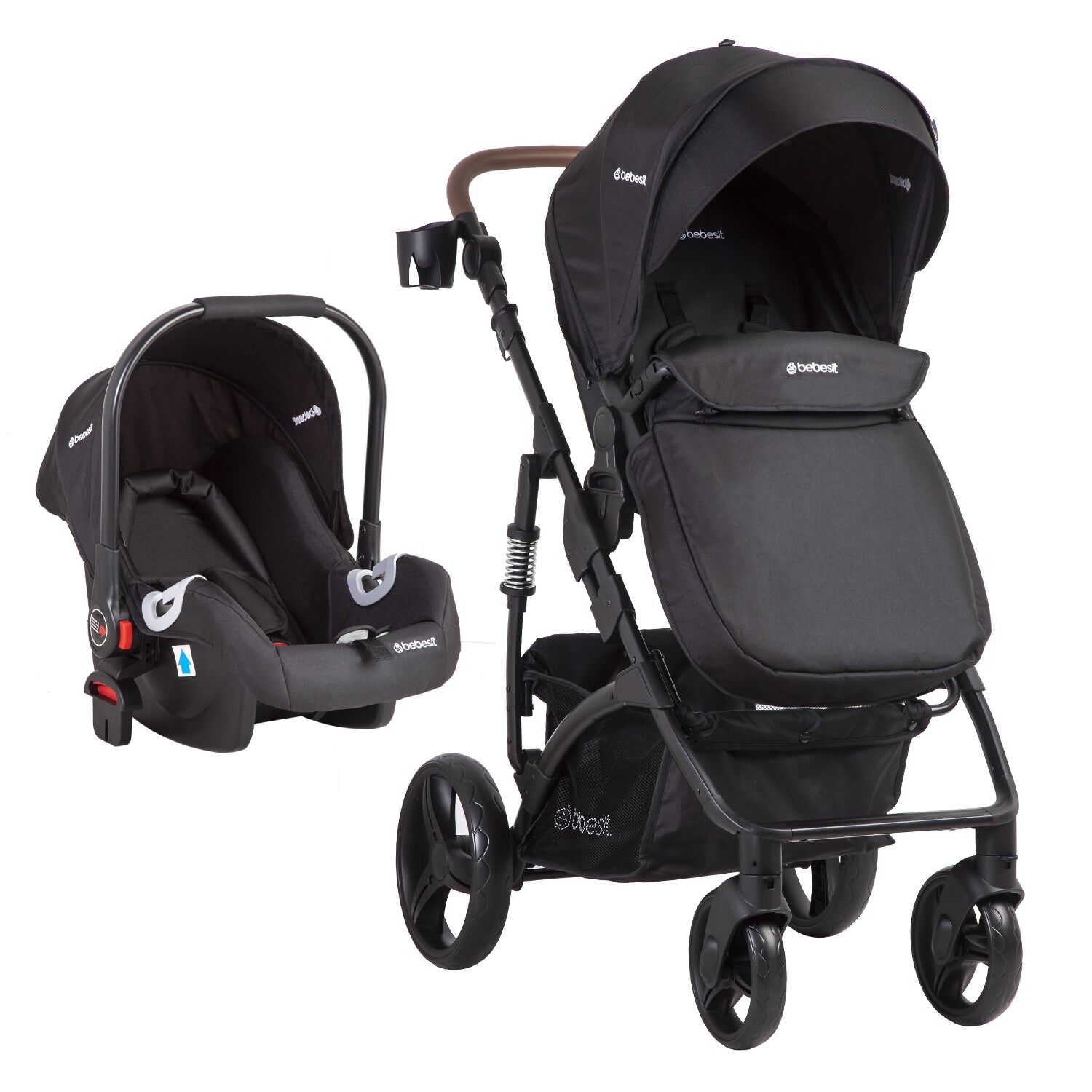 Coche Cuna Travel System Quest Lx Negro Bebesit image number 3.0