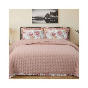 Quilt Andes Ruffles Rosa 2 Plazas