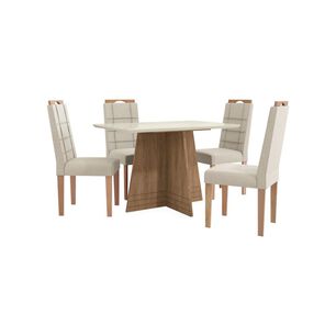 Juego De Comedor Yardas Roma / 4 Sillas