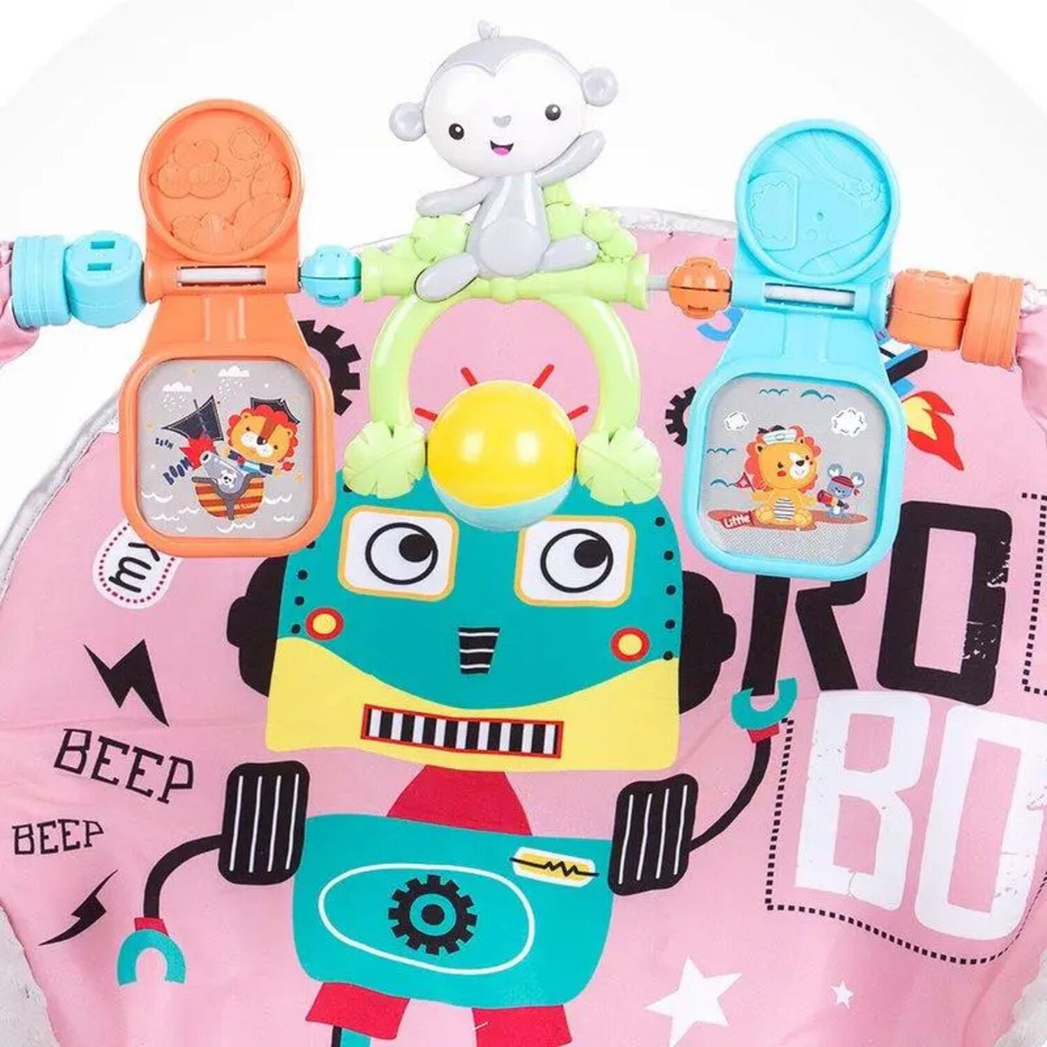 Silla Nido Mecedora Rocker Robot Rosado image number 4.0