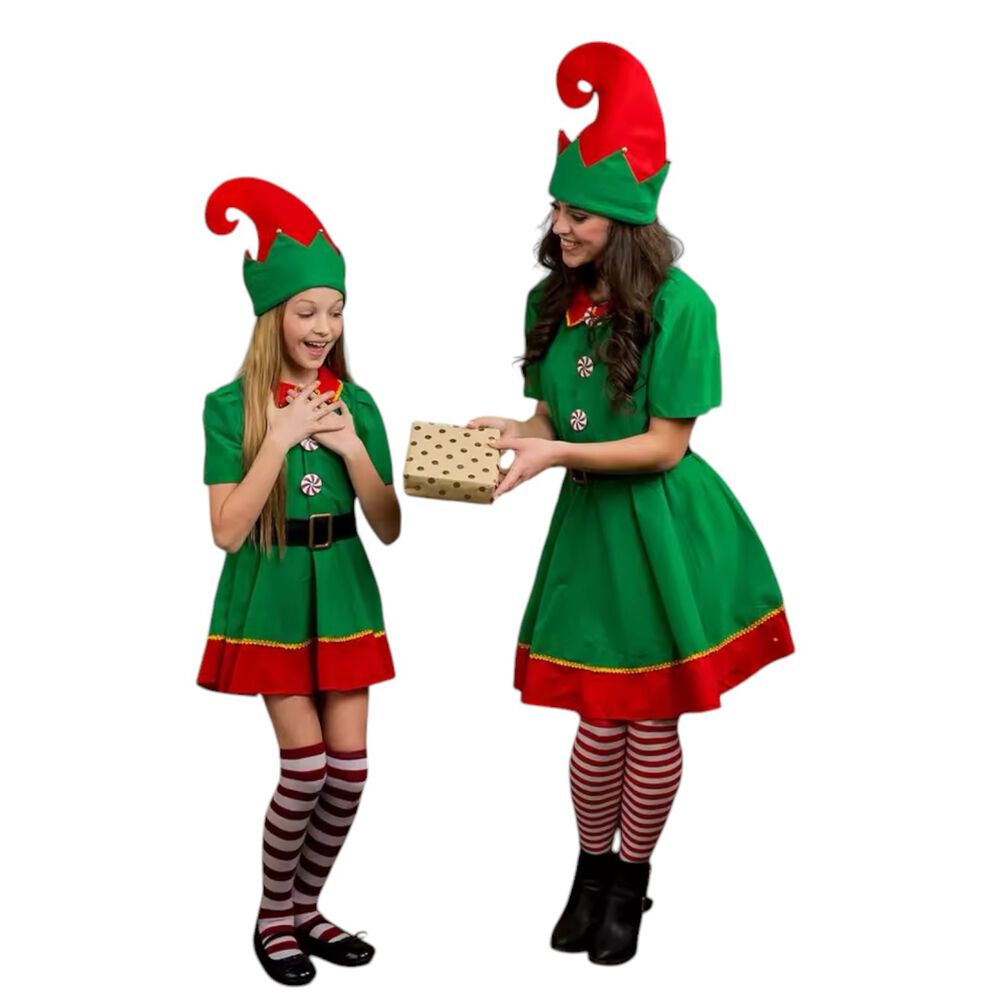 Disfraz Elfo Niña Infantil Navideño Pascuero image number 1.0