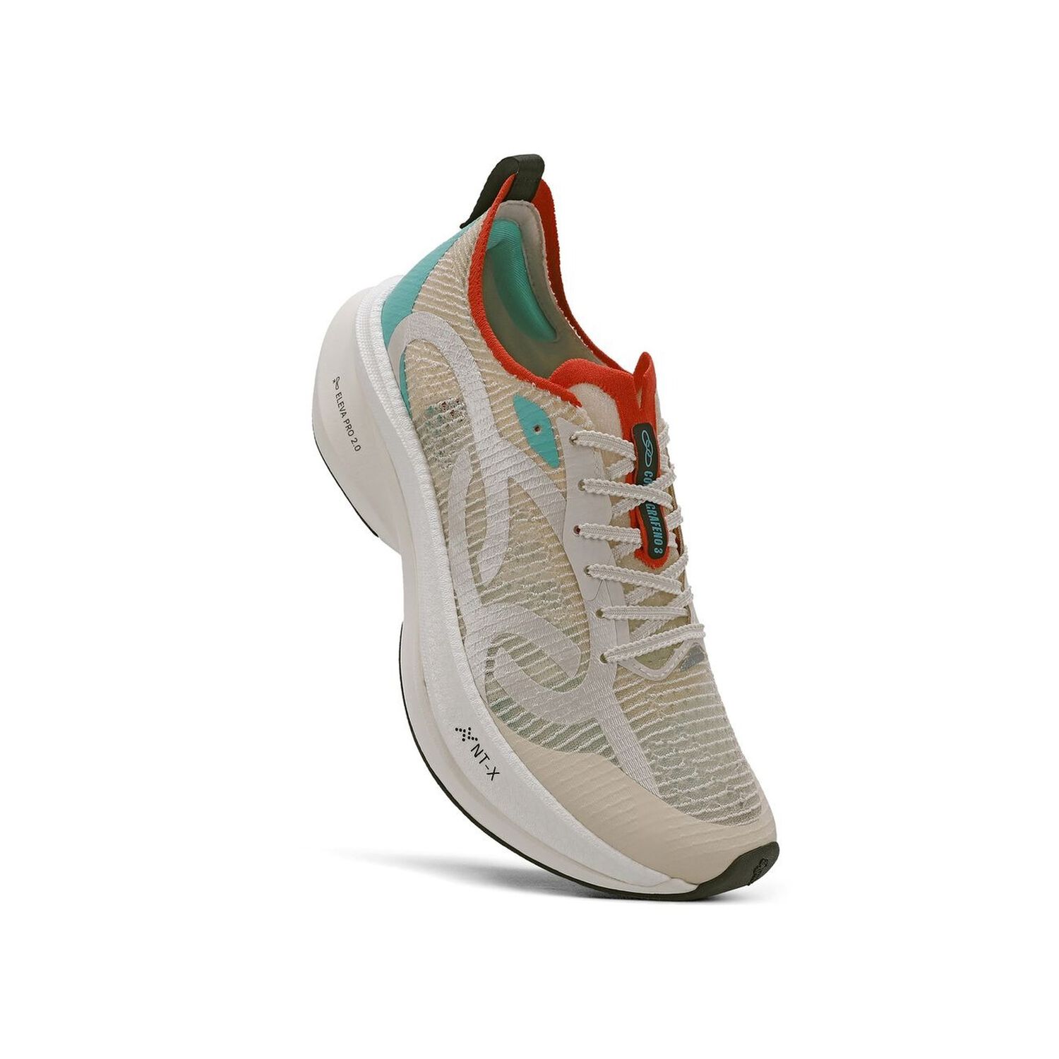 Zapatilla Running Hombre Corre Grafeno 3 Celeste/rojo/arena image number 1.0