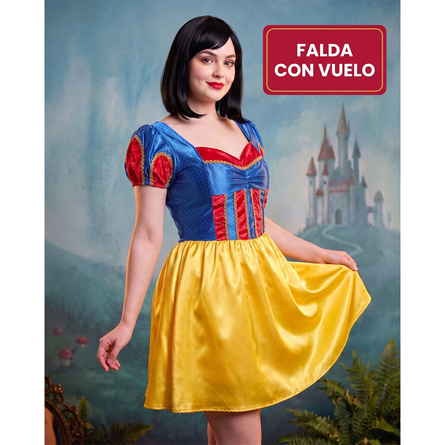 Disfraz Princesas Blanca Nieves Ni&ntilde;a Disney image number 42.0