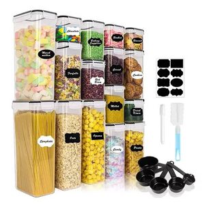 Set De 16 Recipientes Contenedores Herm&eacute;ticos