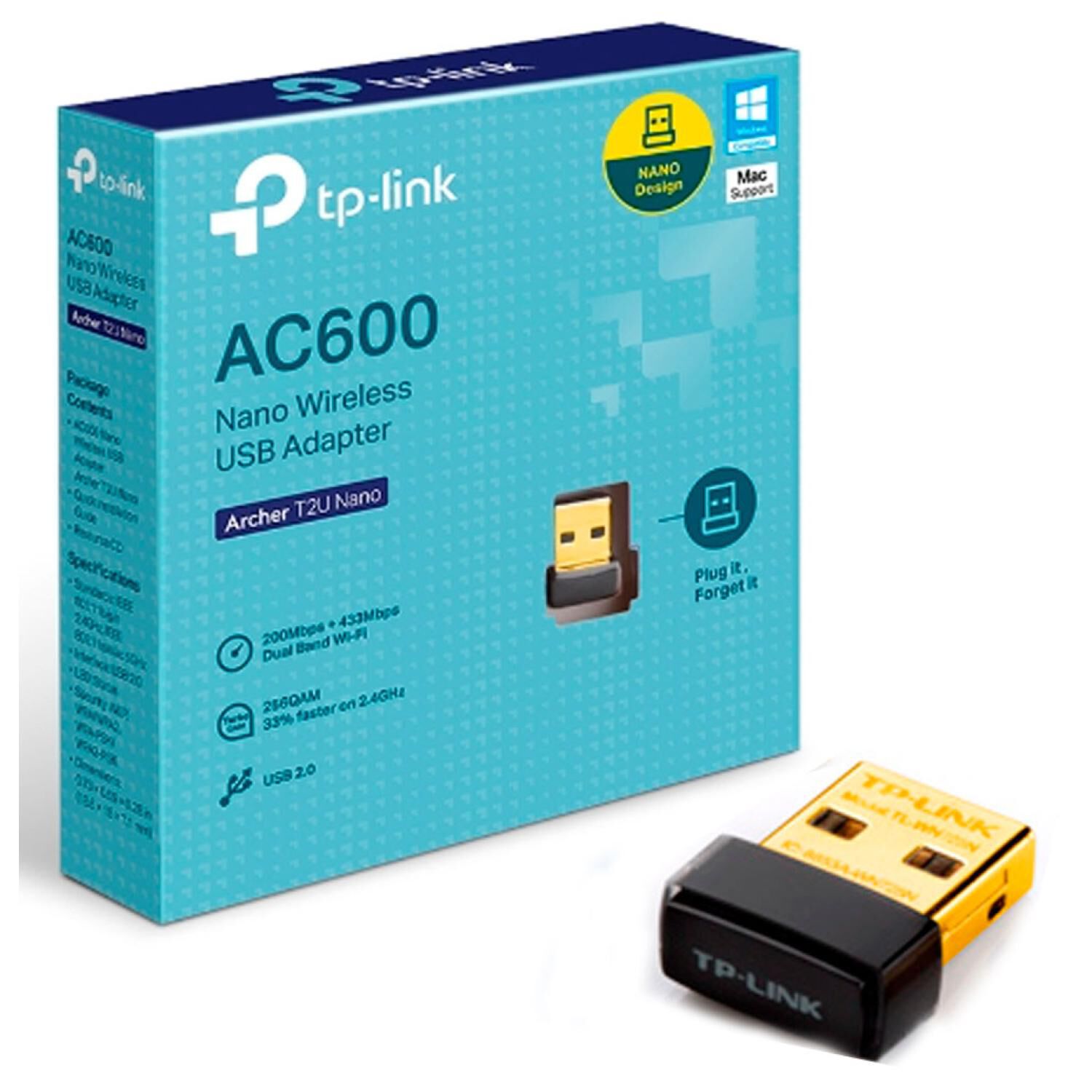 Adaptador Wifi Nano Usb 600mbps Archer T3u Nano image number 3.0