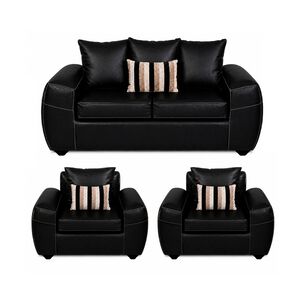 Juego De Living Elegant Detail Houston Pu / 4 Cuerpos