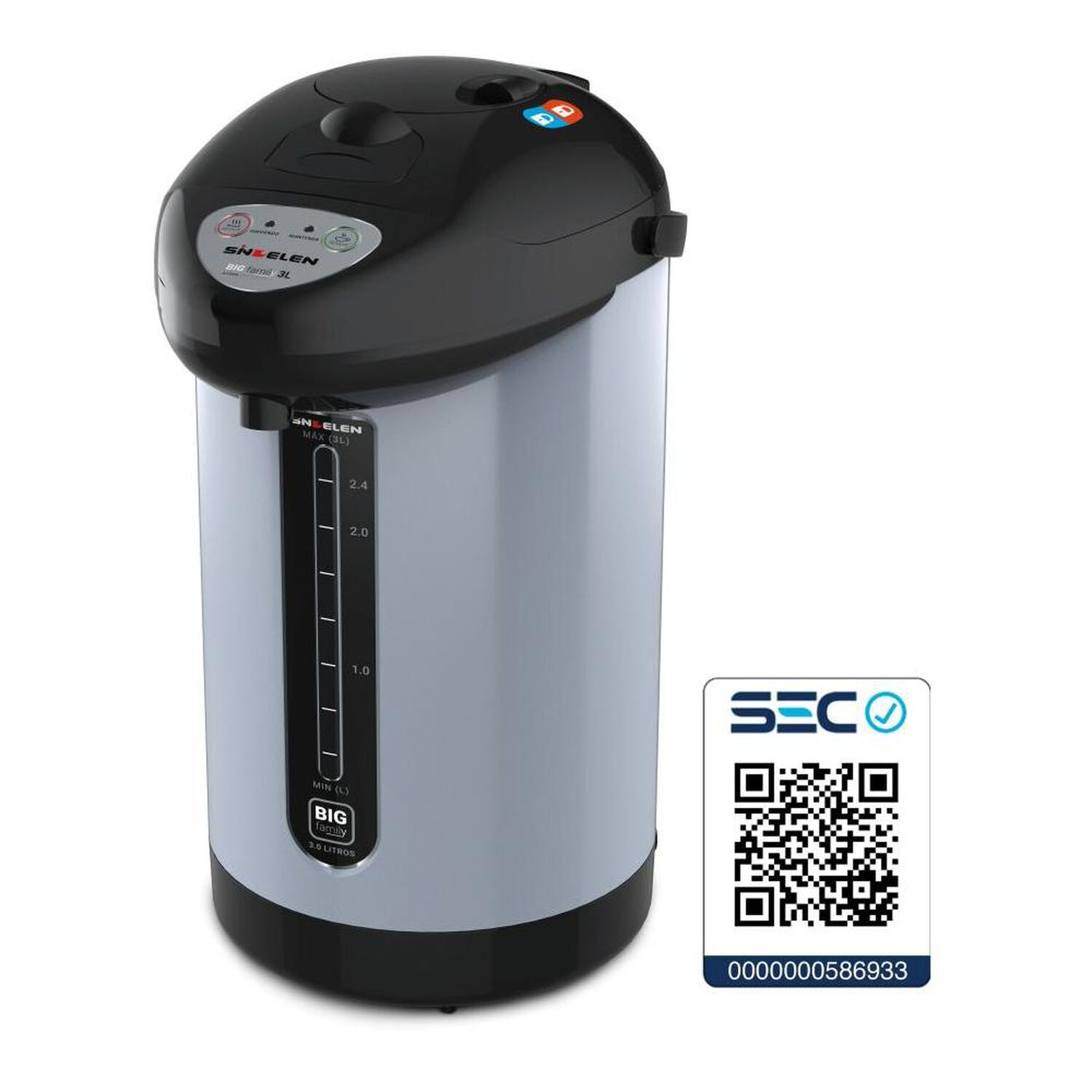 Hervidor Sindelen Hma-3200si / 3 Litros / 750 Watts image number 8.0