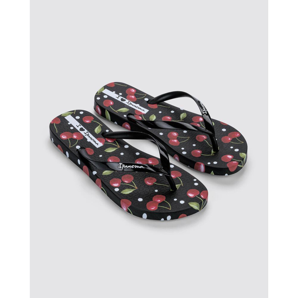 Sandalia Mujer Negro/rojotrendy Print Ipanema image number 0.0