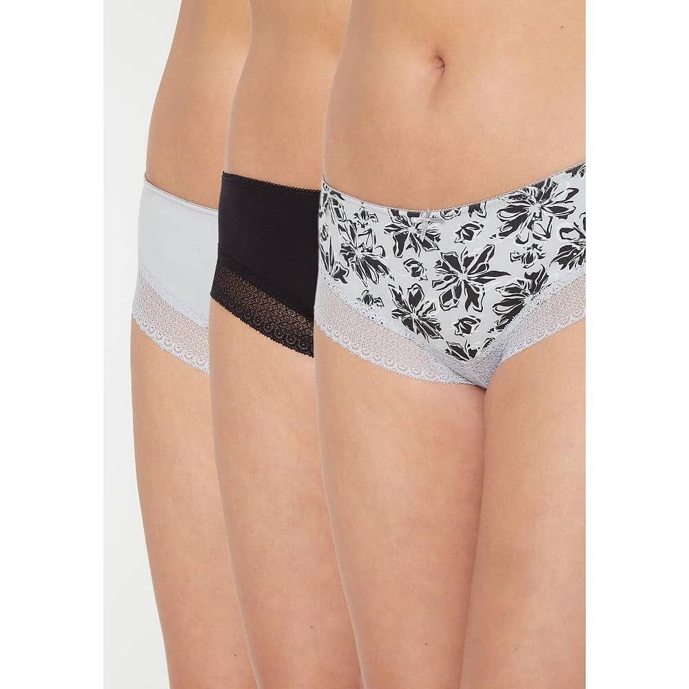 Pack 3x Pantaleta Algod&oacute;n P314.0024-gri4 Kayser image number 0.0