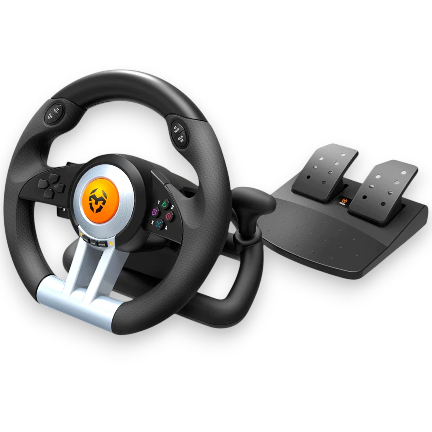 Kit Volante Con Pedales Krom K-wheel Premium Ps4 Xbox One Pc image number 0.0