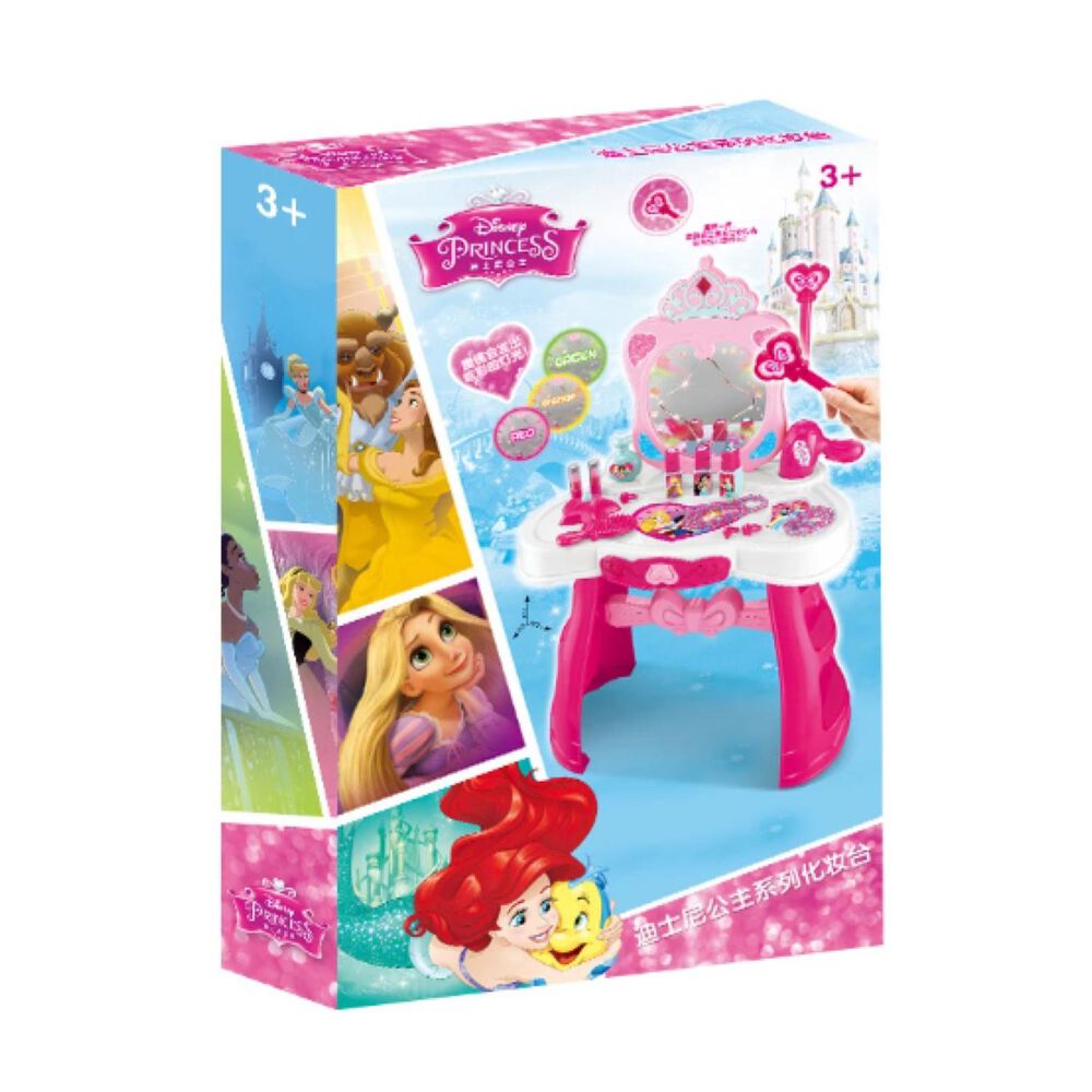 Juguete Tocador Maquillaje Infantil Rosado Princesas Disney image number 3.0