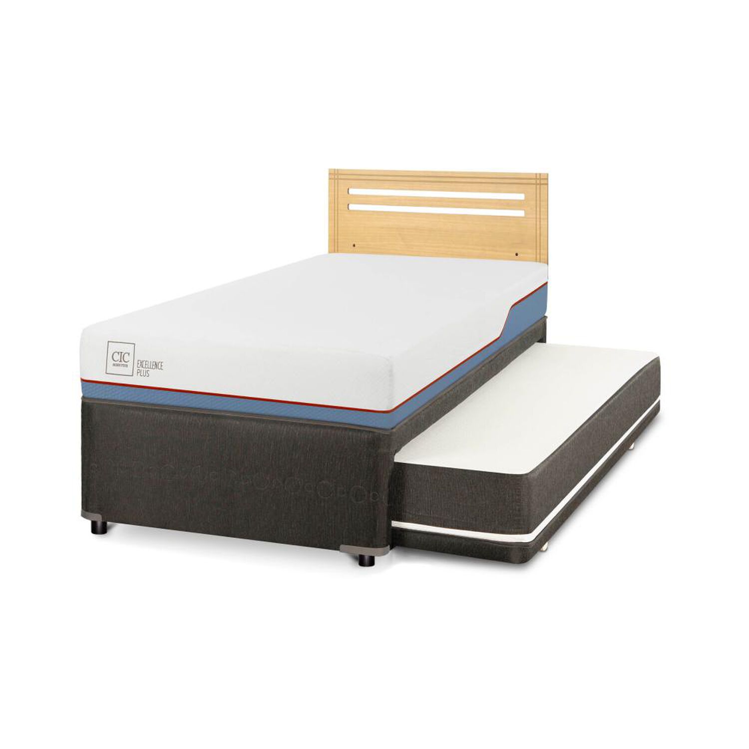 Cama Nido Cic Divan / 1.5 Plazas / Base Funcional + Respaldo image number 1.0