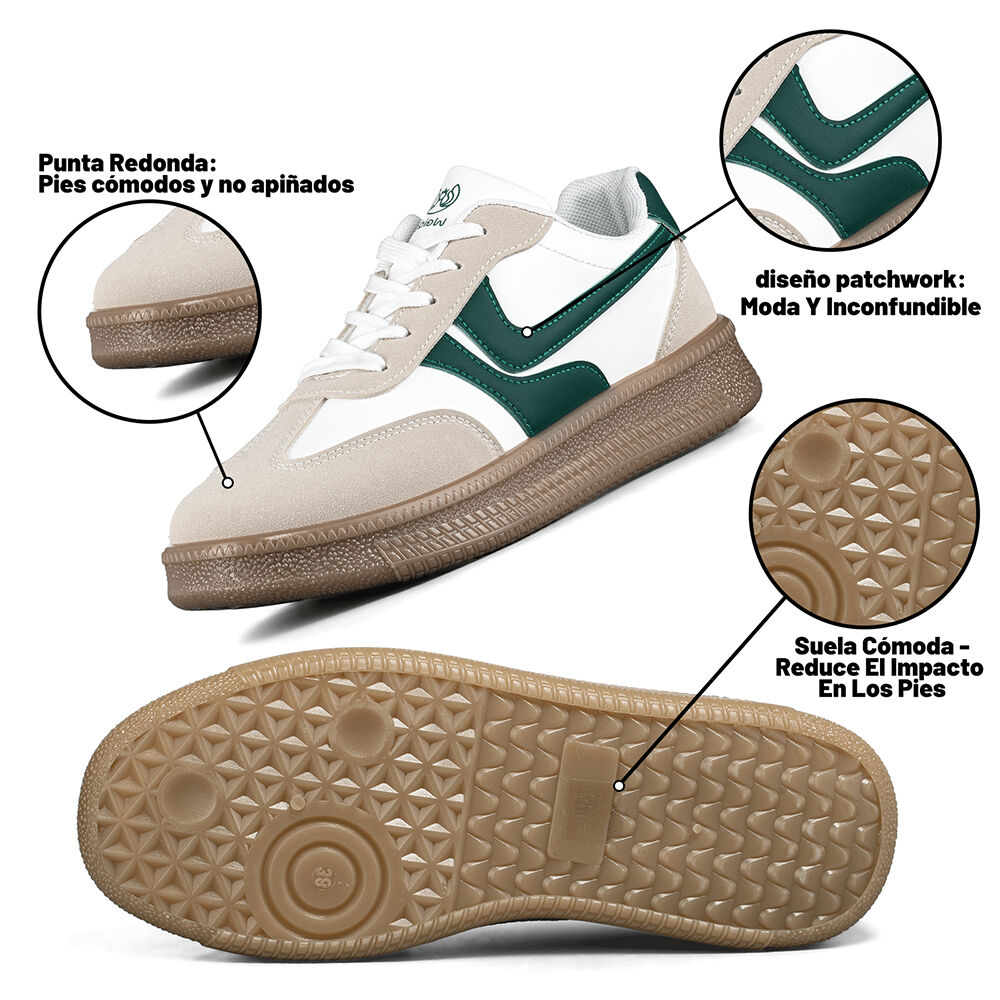 Zapatilla Casual Urbana Mujer Con Plataforma Weide Hx500 image number 8.0