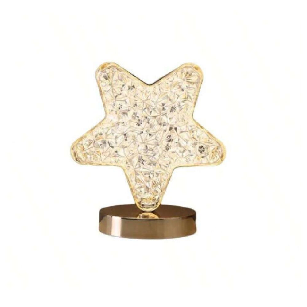 Lámpara Mesa Diseño Estrella Recargable Usb Decorativo image number 0.0