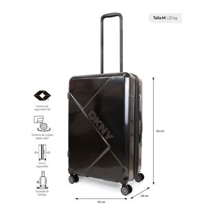 Maleta Mediana 20kg Donna Karan Your Call Negra Dkny