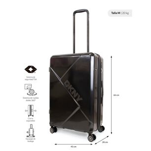 Maleta Mediana 20kg Donna Karan Your Call Negra Dkny