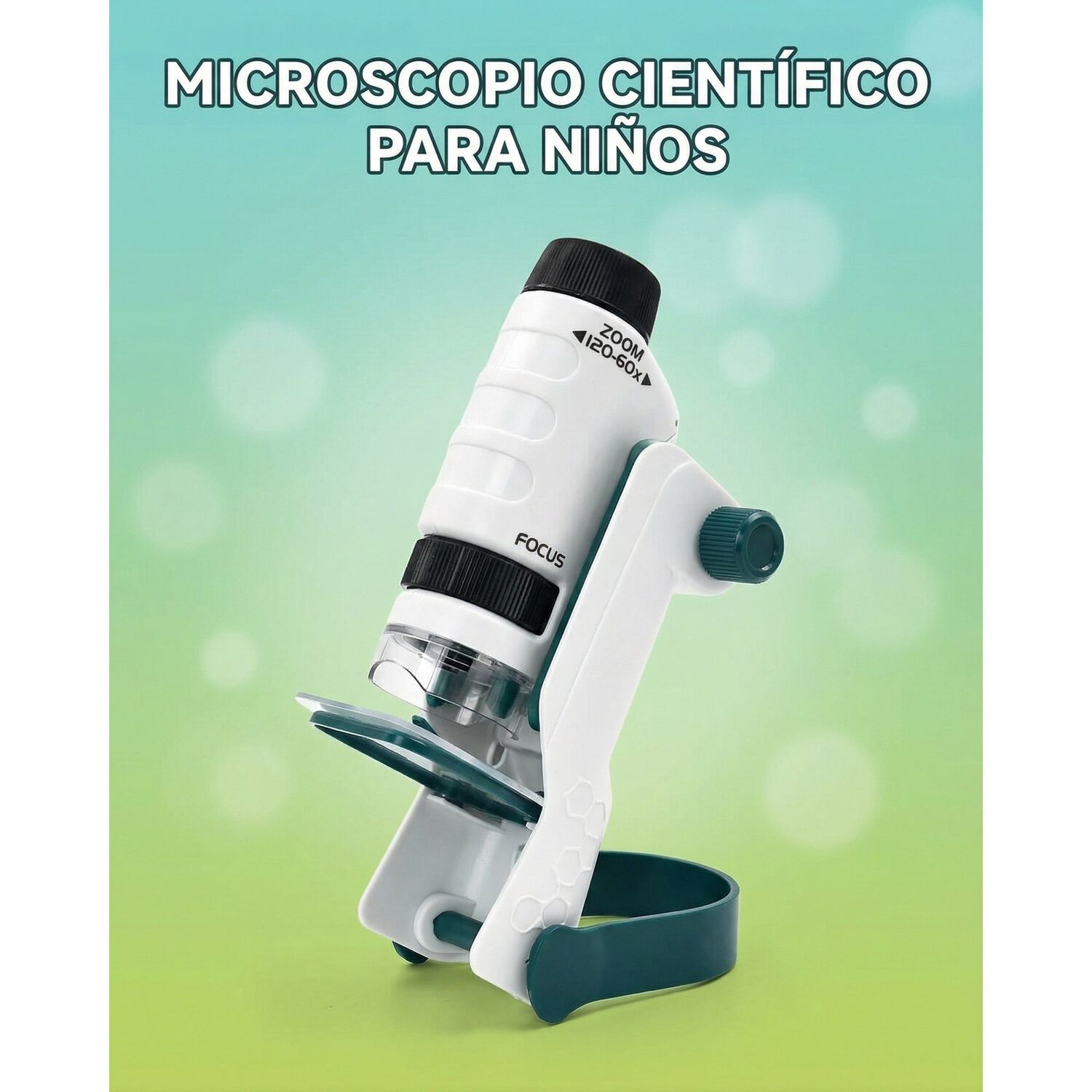 Juguete Microscopio Cientifico Lente 60-120x image number 7.0