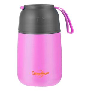 Termo Comida Acero Inoxidable 650ml Rosa Con Cuchara